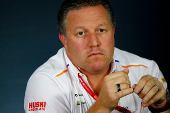 Zak Brown, Executive Director, McLaren, in the team principals Press Conference