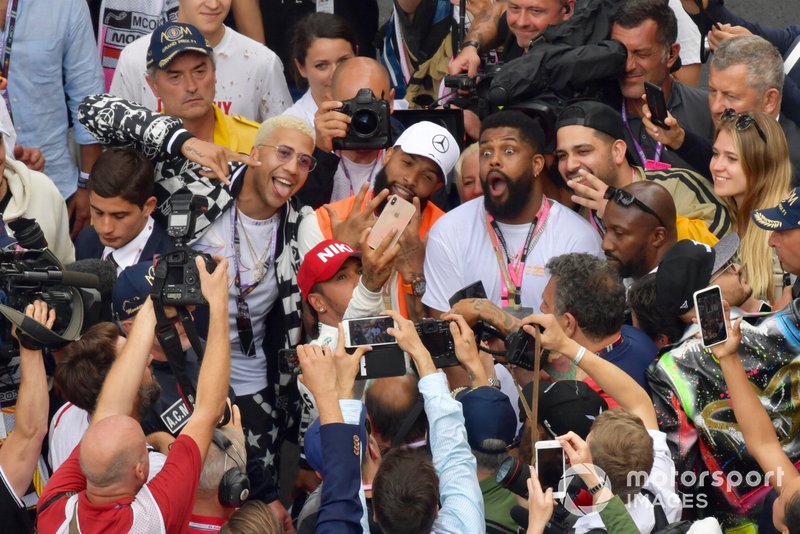 Lewis Hamilton, Mercedes AMG F1, 1st position, celebrates