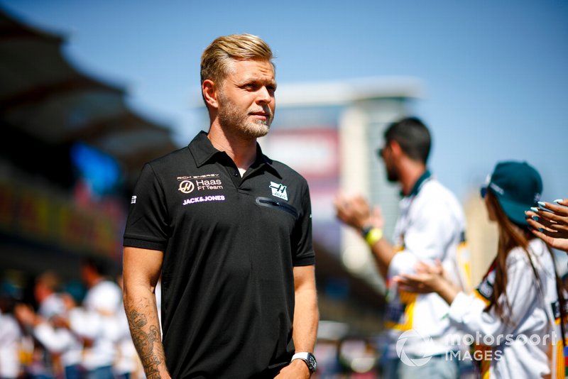 Kevin Magnussen, Haas F1, durante la Drivers Parade