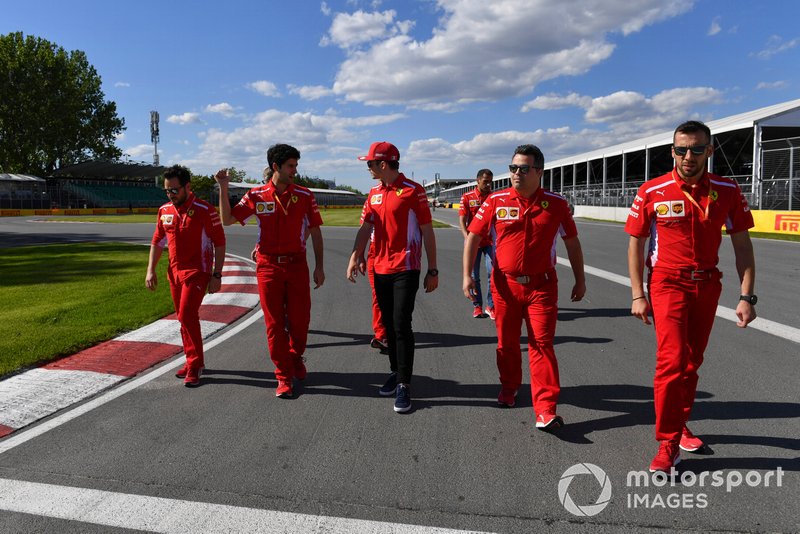 Charles Leclerc, Ferrari, pist yürüyüşü