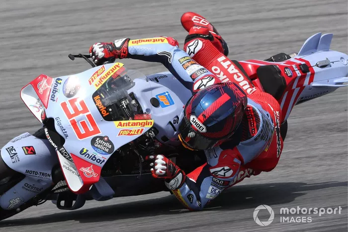 Marc Márquez, Gresini Racing, casi se estrella