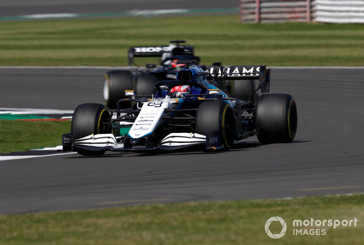 George Russell, Williams FW43B, Yuki Tsunoda, AlphaTauri AT02