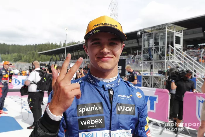 Tercer lugar Lando Norris, McLaren