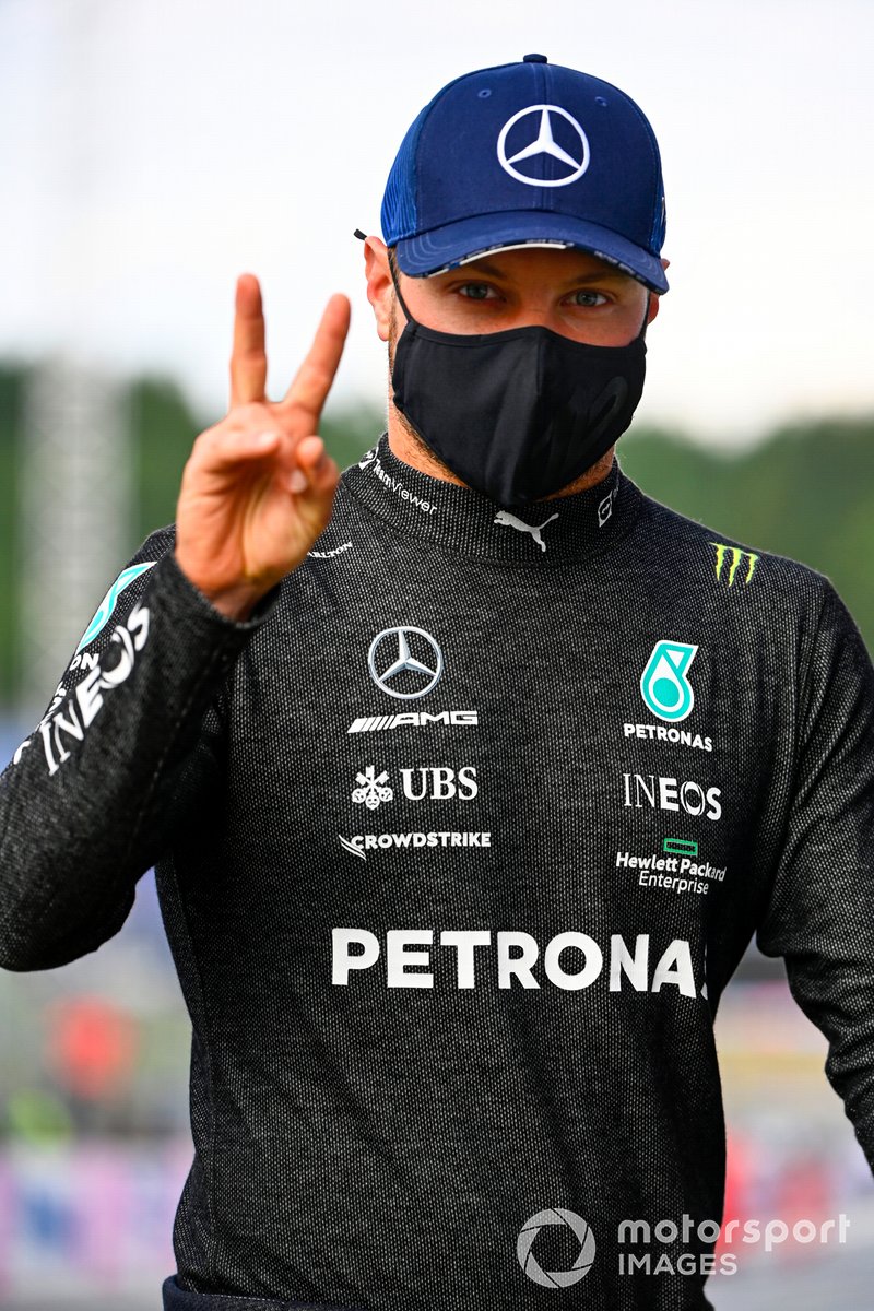 Segundo lugar Valtteri Bottas, Mercedes