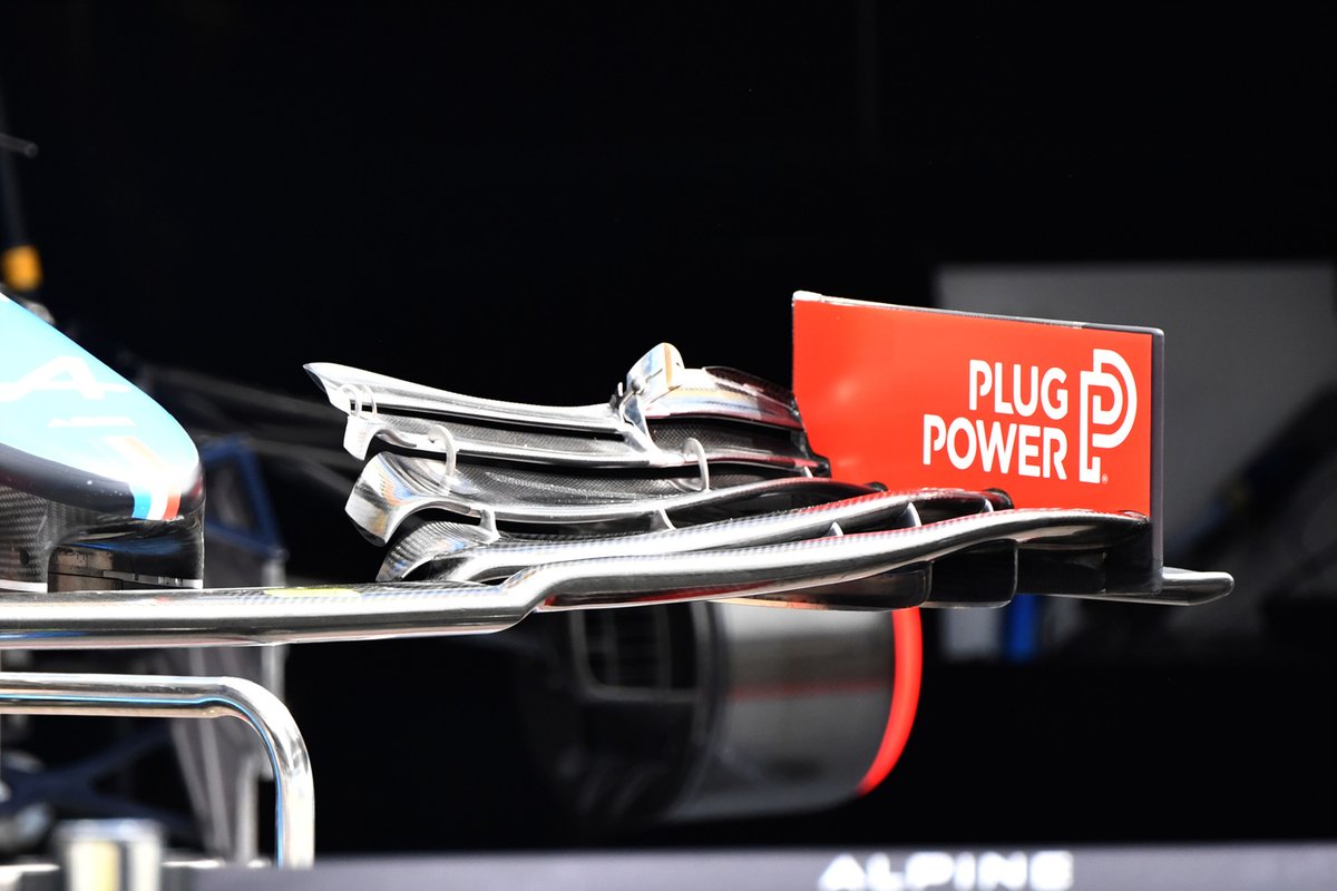 Alpine A521 front wing detail