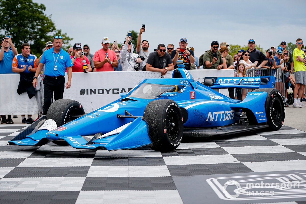 Race winner Alex Palou, Chip Ganassi Racing Honda