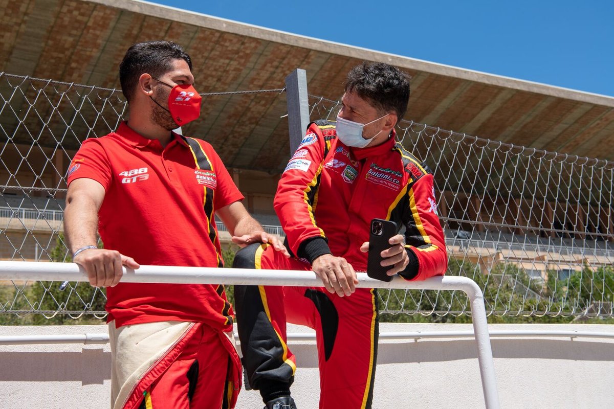 #27 Scuderia Baldini, Ferrari 488 GT3 Evo: Giancarlo Fisichella, Stefano Gai