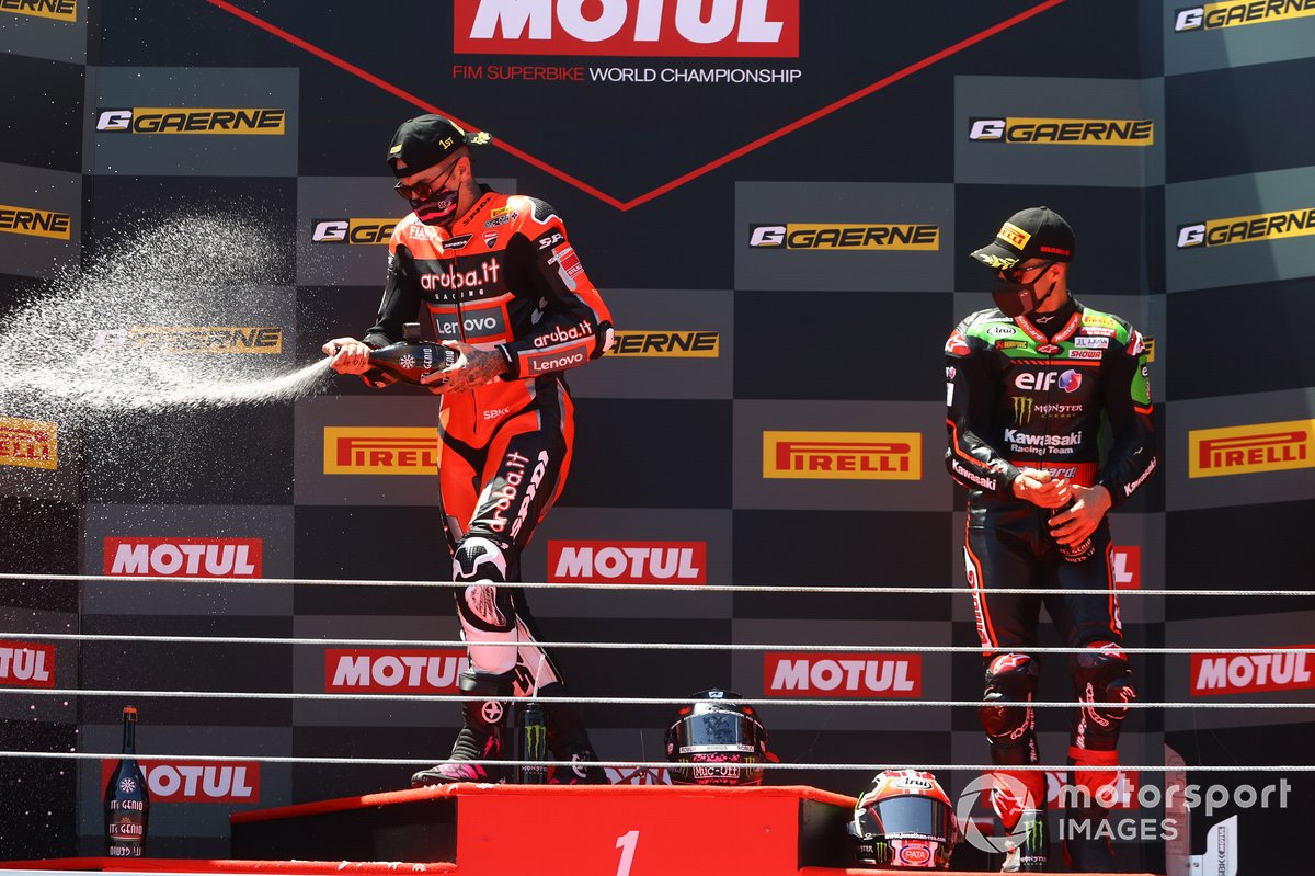 Podio ganador: Scott Redding, Aruba.It Racing - Ducati