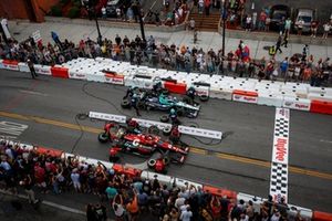 Christian Lundgaard, Rahal Letterman Lanigan Racing Honda, Marcus Ericsson, Andretti Global Honda, Pit Stop Competition 