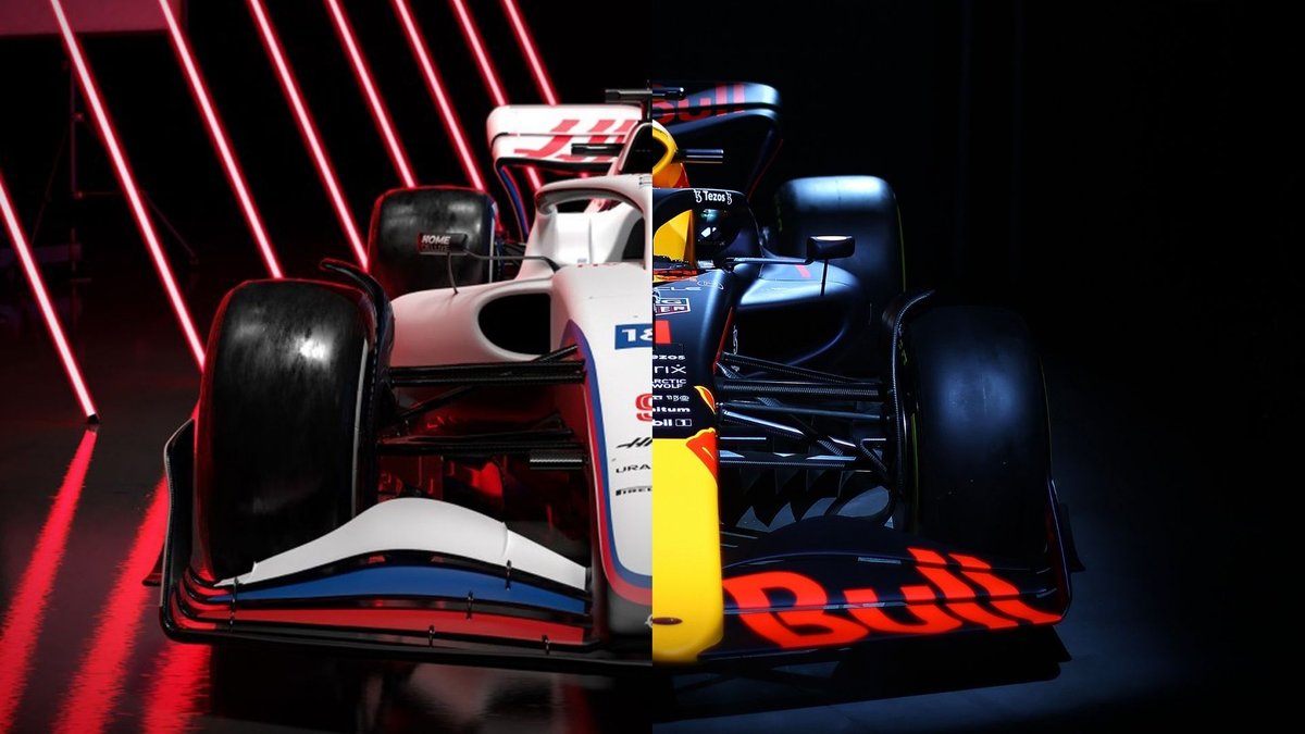 Vergleich Haas VF-22 vs. Red Bull RB18