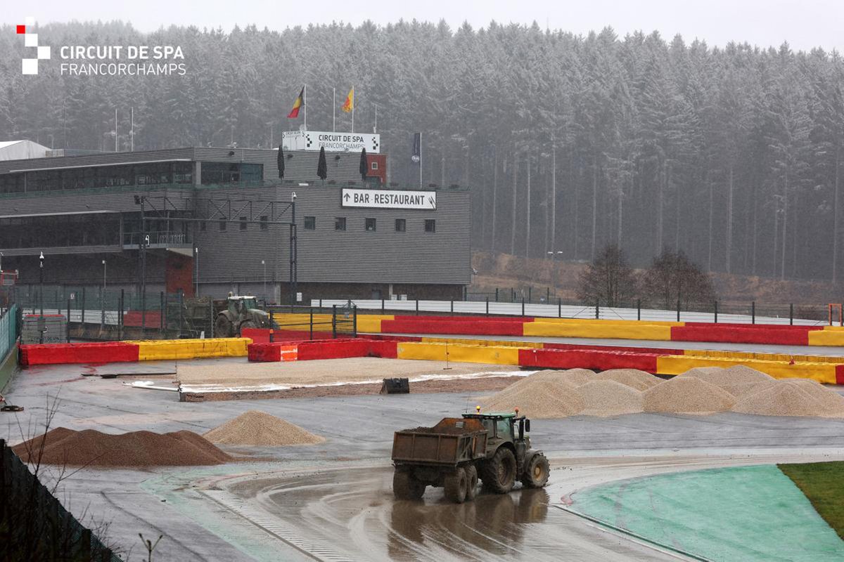 Obras em Spa-Francorchamps