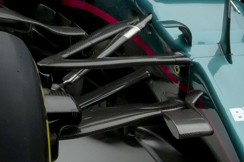 Detalle del Aston Martin AMR21