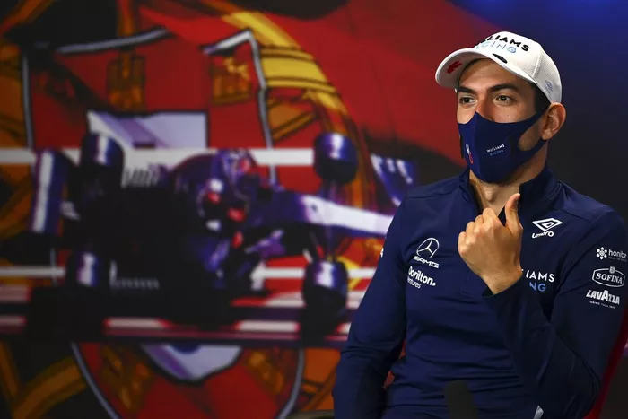 Nicholas Latifi, Williams en la conferencia de prensa