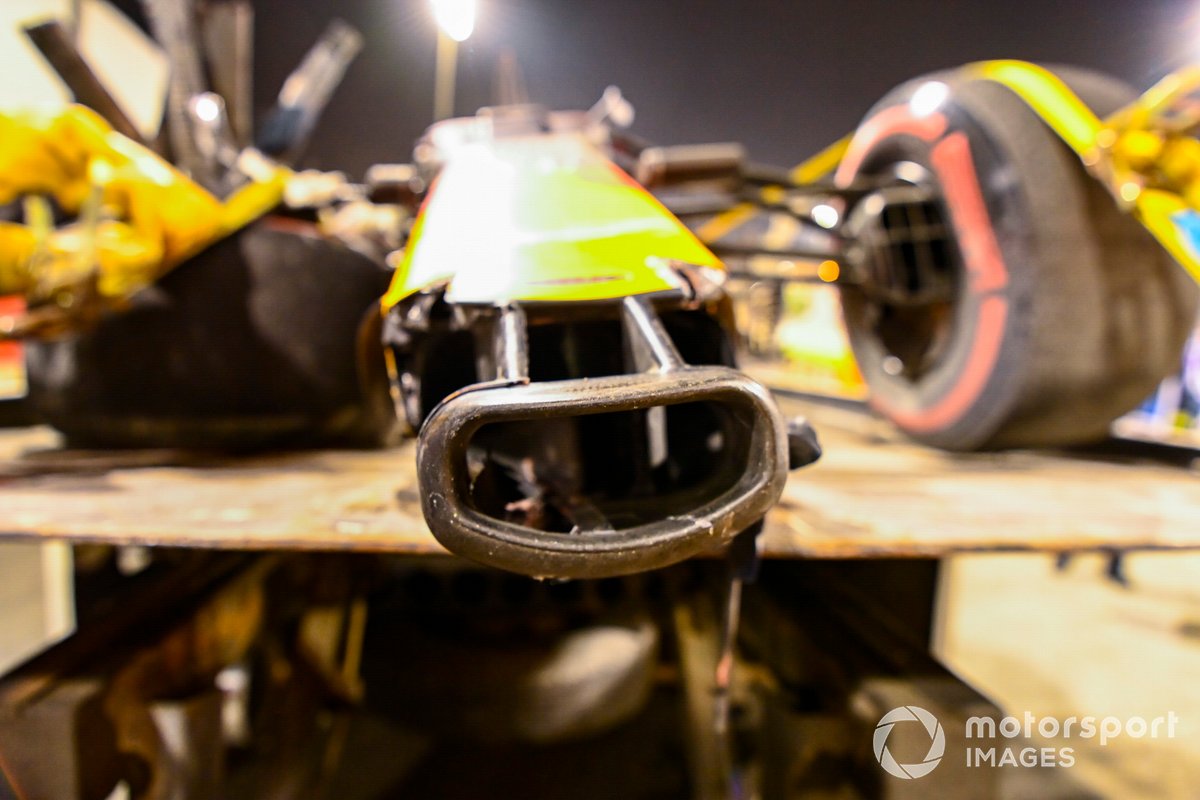 Das Unfallauto von Alexander Albon
