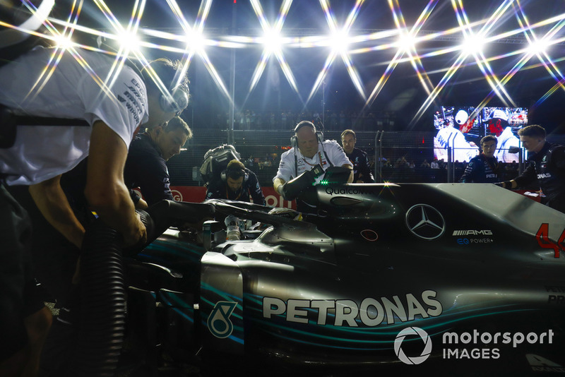 El coche de Lewis Hamilton, Mercedes AMG F1 W09 EQ Power+