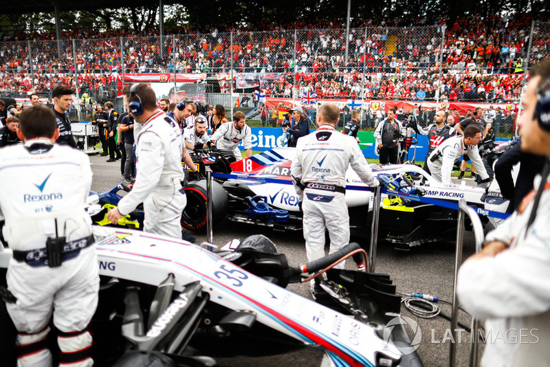 El equipo Williams en la grilla