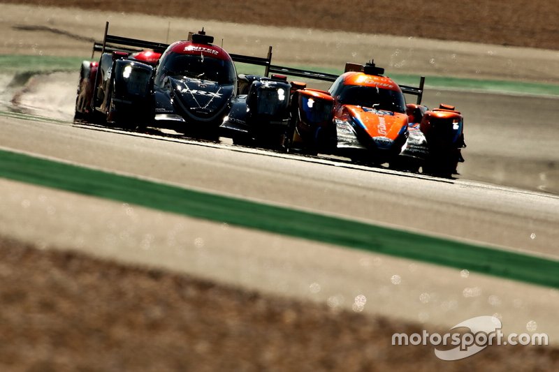 #22 United Autosports Ligier JSP217 Gibson: Philip Hanson, Filipe Albuquerque, #26 G-Drive Racing Aurus 01 Gibson: Roman Rusinov, Job Van Uitert, Jean-Eric Vergne