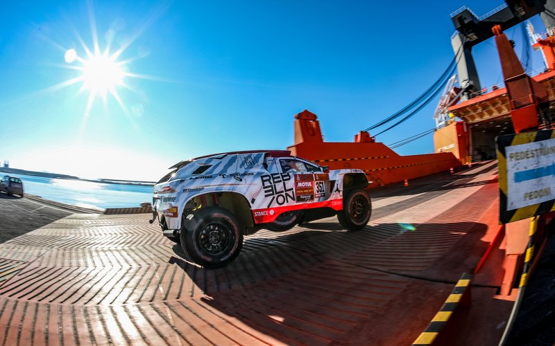 Embarque en Marsella del Dakar 2020