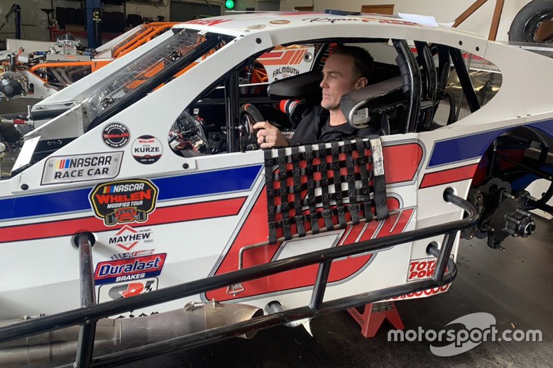 Kevin Harvick in Ryan Preece's NASCAR Modified