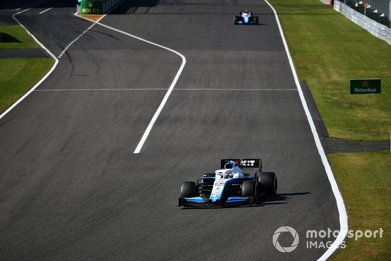 George Russell, Williams Racing FW42, y Robert Kubica, Williams FW42