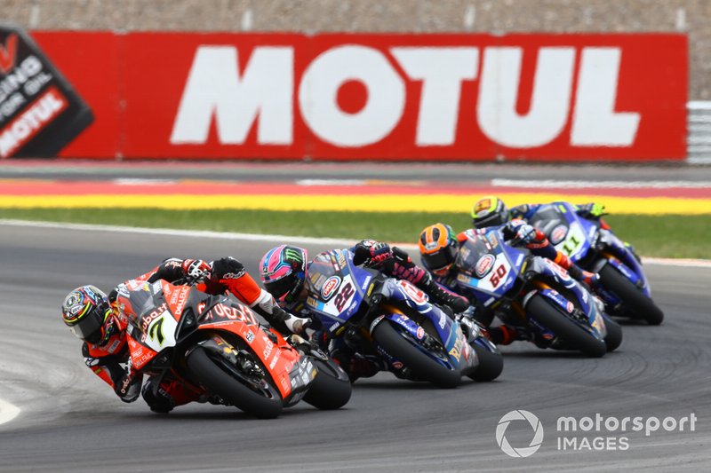 Chaz Davies, Aruba.it Racing-Ducati Team, Alex Lowes, Pata Yamaha, Michael van der Mark, Pata Yamaha, Sandro Cortese, GRT Yamaha WorldSBK