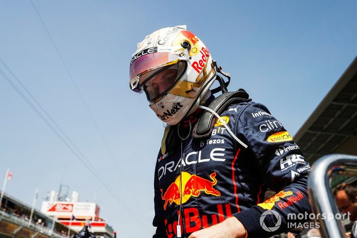 Max Verstappen, Red Bull Racing, en la parrilla 