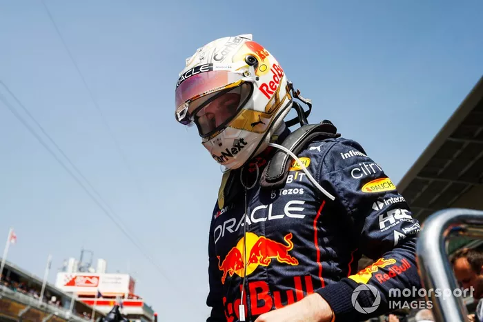 Max Verstappen, Red Bull Racing, en la parrilla 