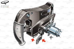 Mercedes W07 steering wheel, rear view