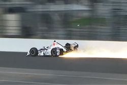 L'incidente di Zach Veach, A.J. Foyt Enterprises Chevrolet