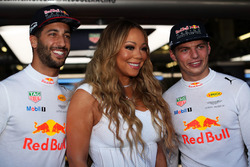 Mariah Carey, Daniel Ricciardo, Red Bull Racing et Max Verstappen, Red Bull Racing