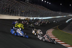 Will Power, Team Penske Chevrolet, Josef Newgarden, Team Penske Chevrolet en tête au départ