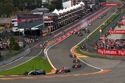 Start action at Eau Rouge