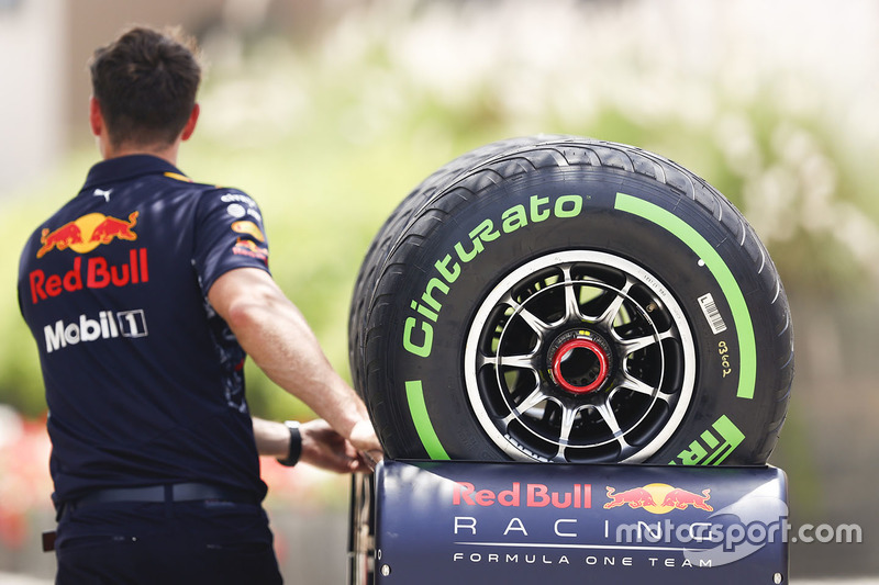 Red Bull Racing mechanic at work