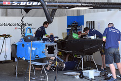 Renault eDams mechanics at work on building a new car for Sébastien Buemi, Renault e.Dams