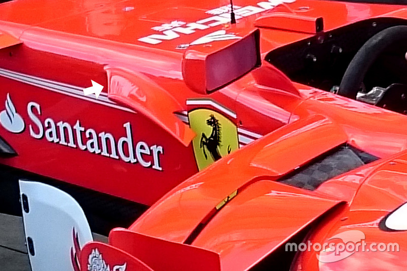 Ferrari SF70H: Cockpit-Finne