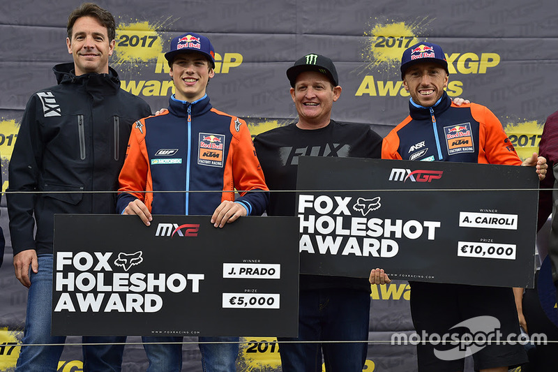 Jorge Prado y Tony Cairoli, KTM Factory Racing, lograron más Holeshot que nadie en 2017