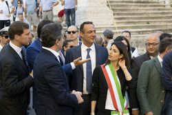 Presentación del ePrix de Roma en presencia del alcalde de Roma Virgina Raggi