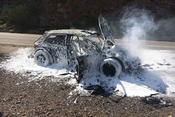 SKODA Fabia R5 Миколи Грязіна у вогні