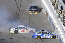 Ricky Stenhouse Jr., Roush Fenway Racing Ford and Trevor Bayne, Roush Fenway Racing Ford wreck