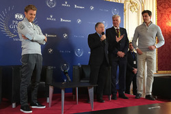 Nico Rosberg, Mercedes AMG F1, Jean Todt, FIA President and Toto Wolff, Mercedes AMG F1 Shareholder and Executive Director