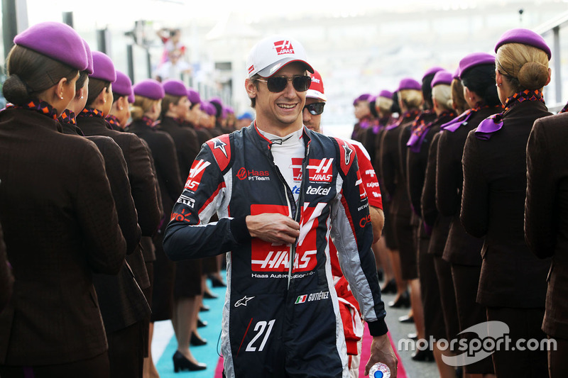 Esteban Gutierrez, Haas F1 Team on the drivers parade