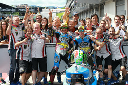 Franco Morbidelli, Marc VDS, Alex Marquez, Marc VDS celebrate with the team