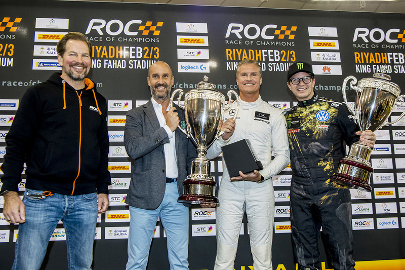Winner David Coulthard, second place Petter Solberg