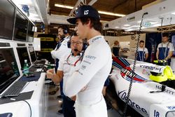 Lance Stroll, Williams con el ingeniero Luca Baldisserri