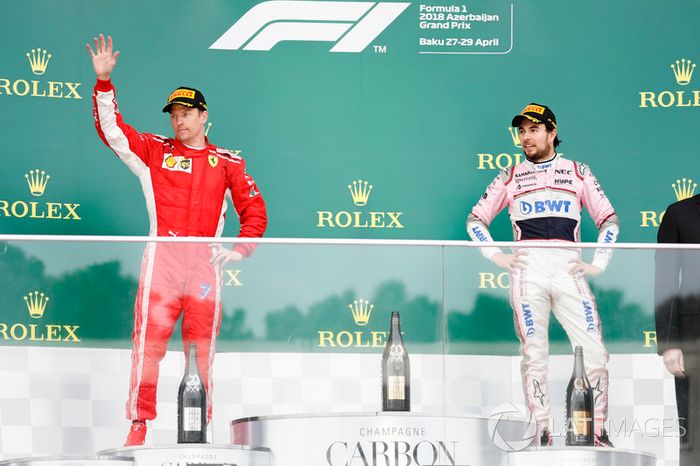 Kimi Raikkonen, Ferrari, Sergio Perez, Force India