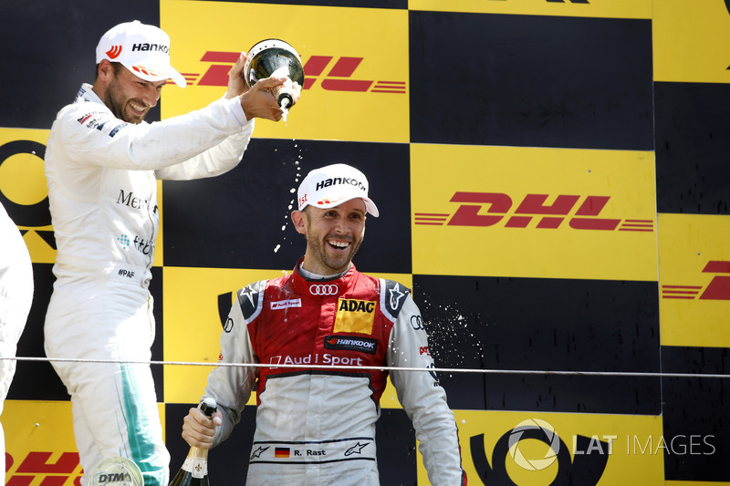 Подіум: Рене Раст, Audi Sport Team Rosberg, друге місце Гері Паффетт, Mercedes-AMG Team HWA