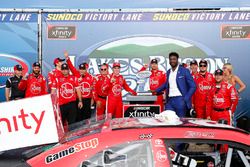 Christopher Bell, Joe Gibbs Racing, Toyota Camry Rheem and team celebrate in victory lane 