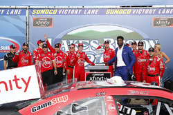 Christopher Bell, Joe Gibbs Racing, Toyota Camry Rheem and team celebrate in victory lane