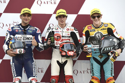 Top 3 after Qualifying: Jorge Martin, Del Conca Gresini Racing Moto3, Niccolo Antonelli, SIC58 Squad