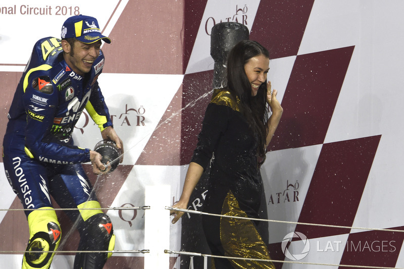 Third place Valentino Rossi, Yamaha Factory Racing